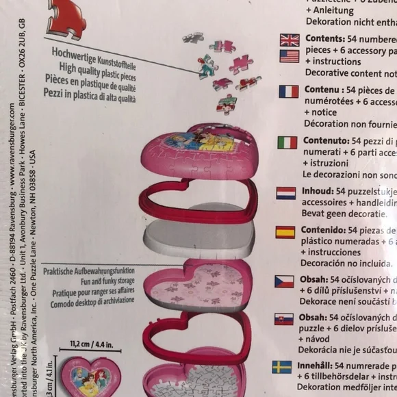 NIB Disney 3D puzzle princess jigsaw by Revensburger - Picture 4 of 5